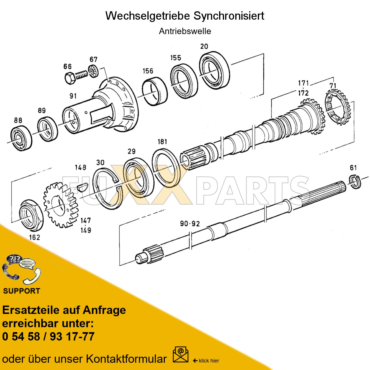 DX 85-76XX Wechselgetriebe Synchronisiert 1