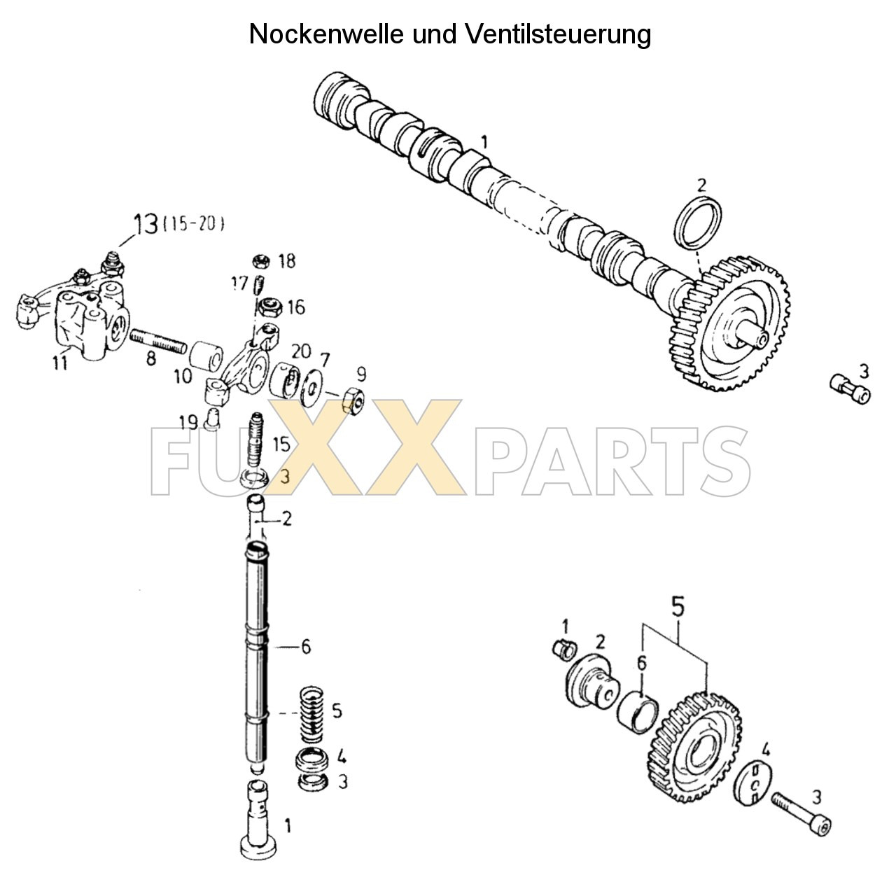 DX 86-78XX Nockenwelle und Ventilsteuerung