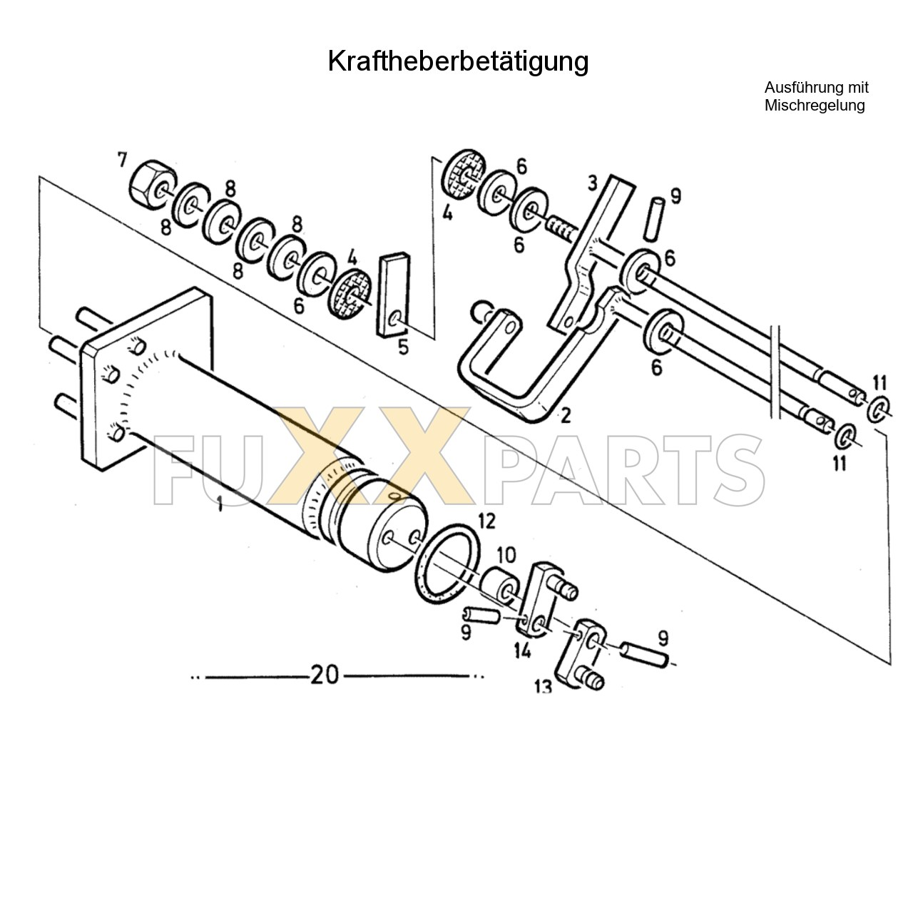 DX 120-76XX Kraftheberbetätigung