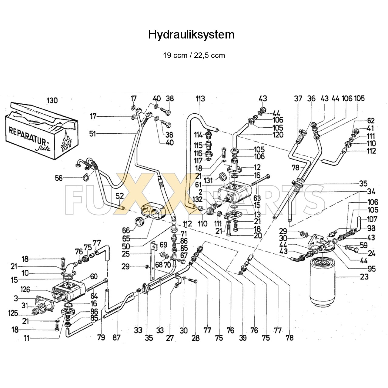 DX 145-76XX Hydrauliksystem 1