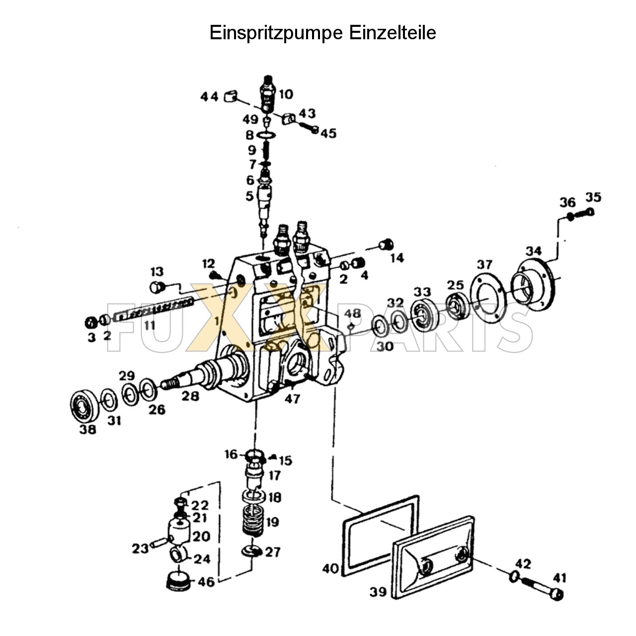 DX 3.60VC Einspritzpumpe Einzelteile