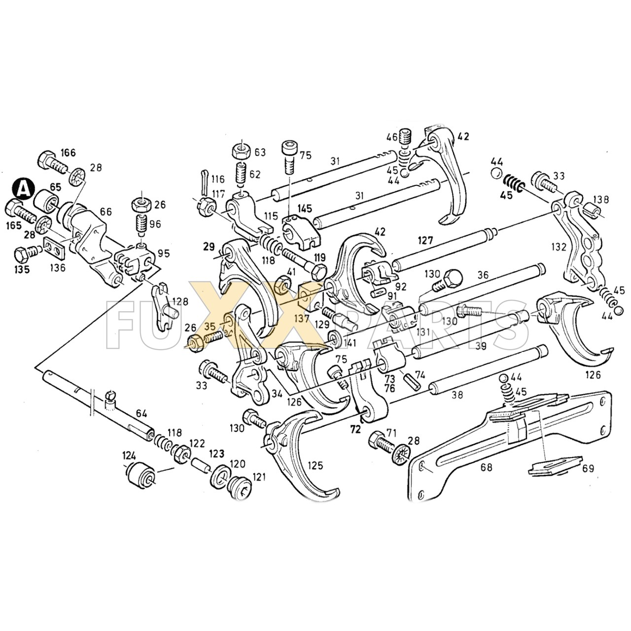 DX 120-76XX Schaltgestänge 2