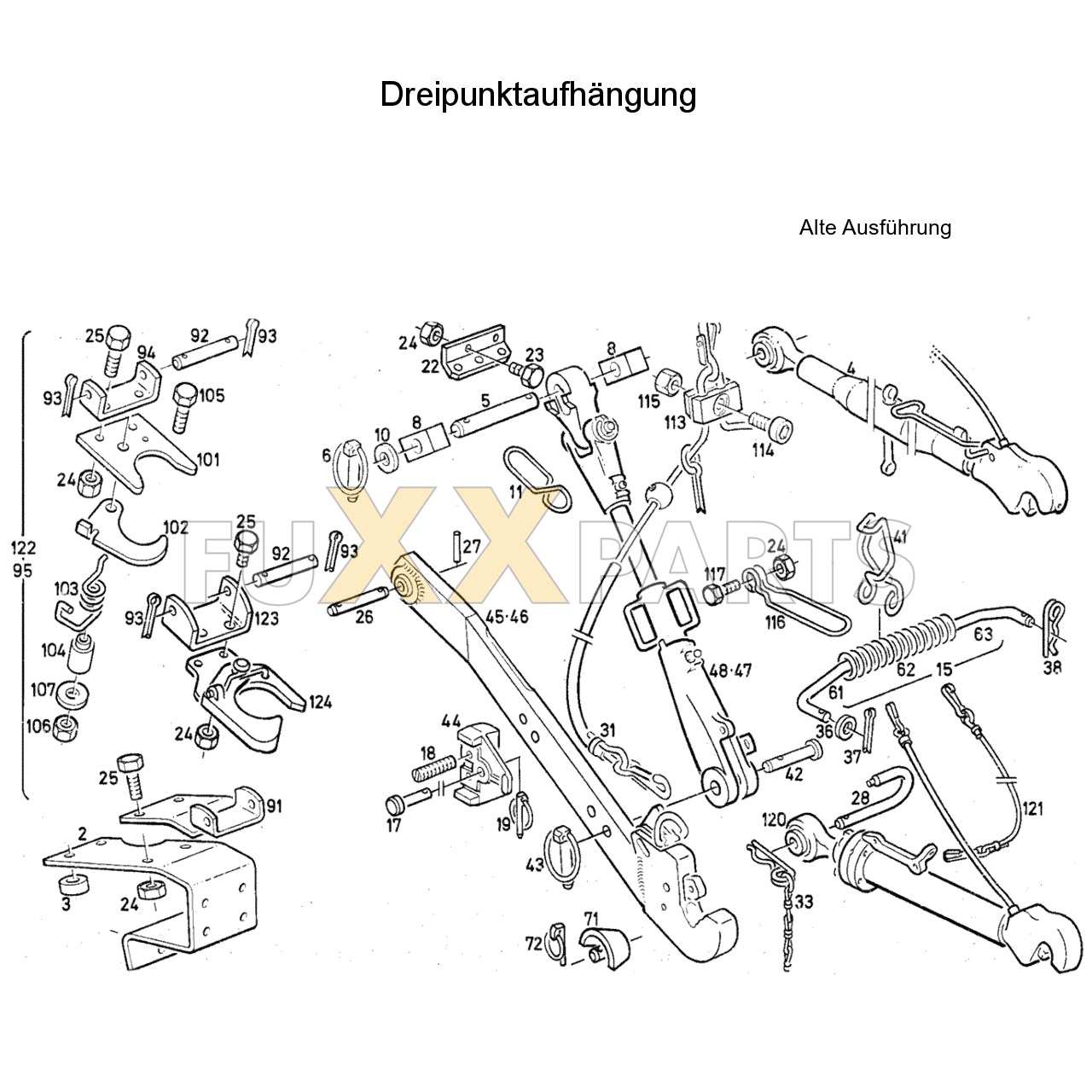 DX 85-76XX Dreipunktaufhängung 1