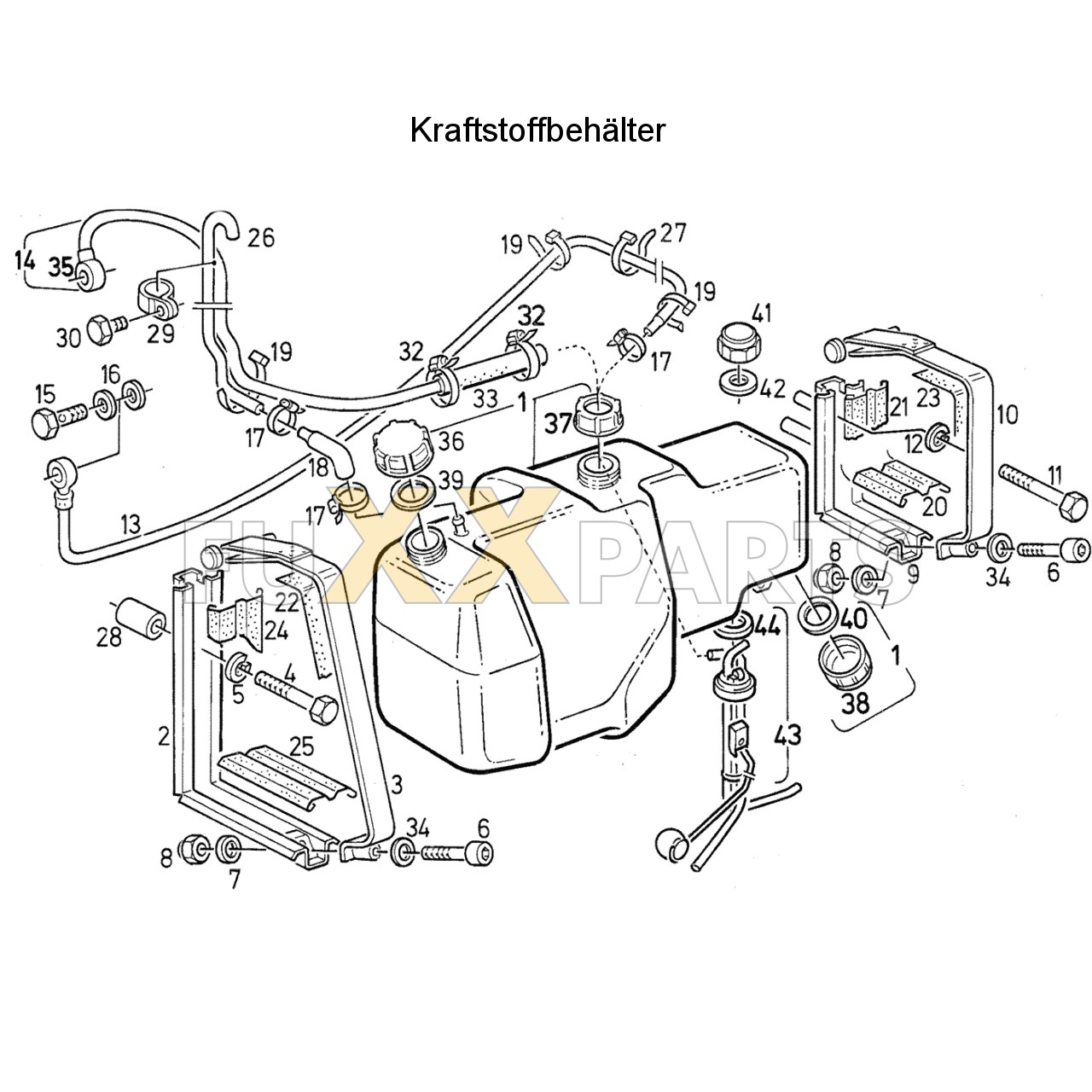 DX 86-78XX Kraftstoffbehälter