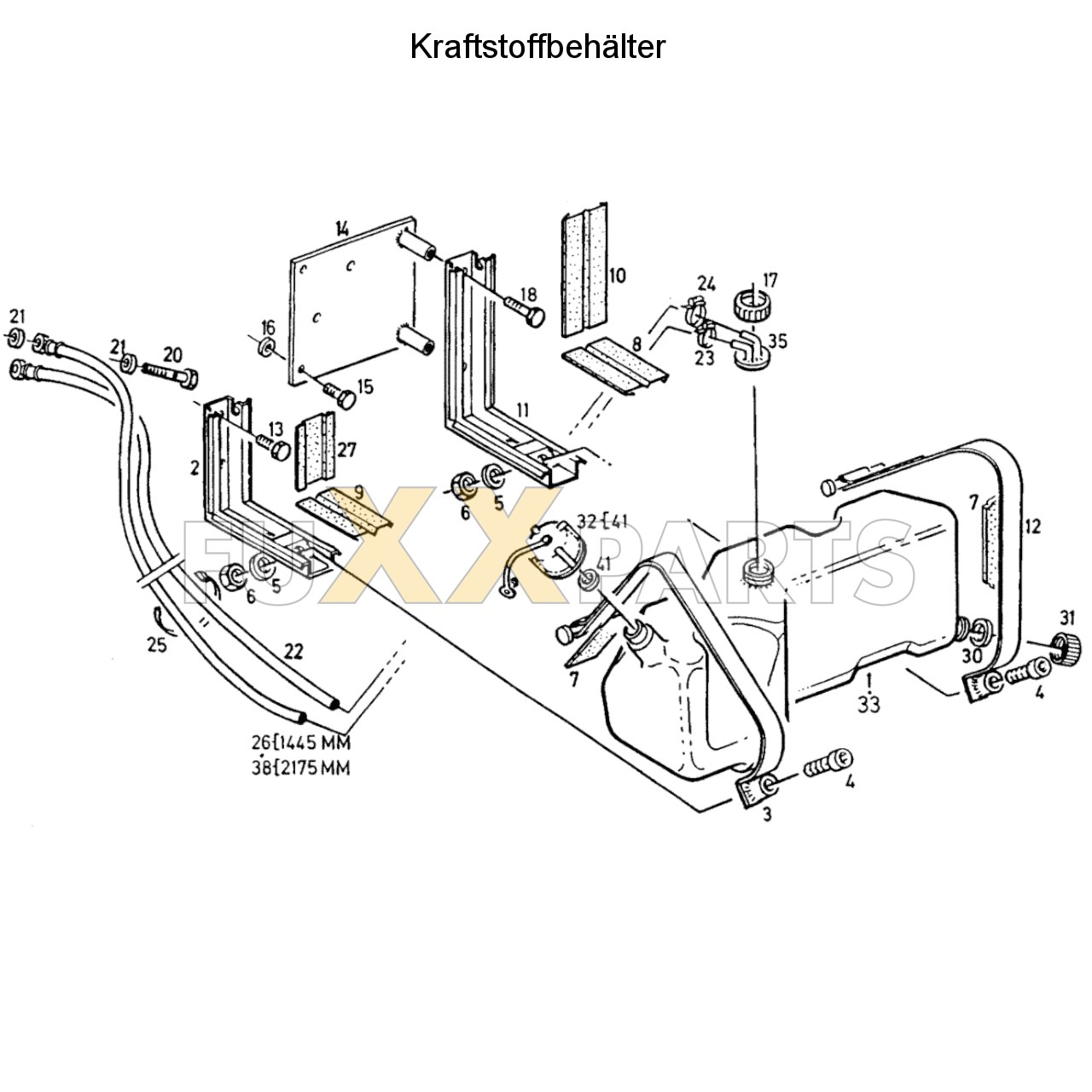 DX 3.60SC Kraftstoffbehälter