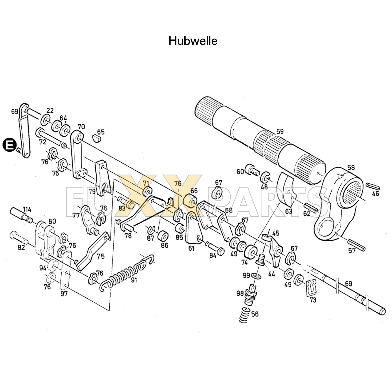 DX 80-78XX Hubwelle