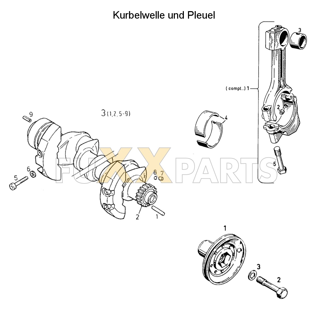 DX 80-78XX Kurbelwelle und Pleuel