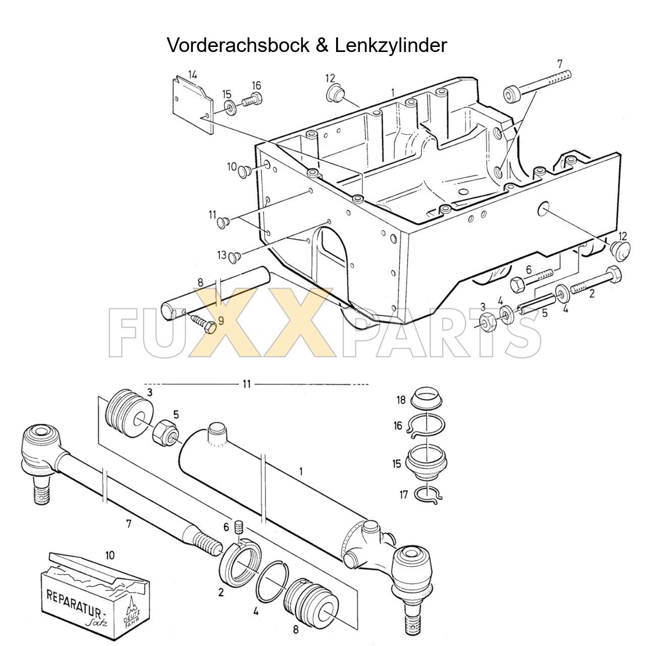 DX 80-78XX Vorderachsbock