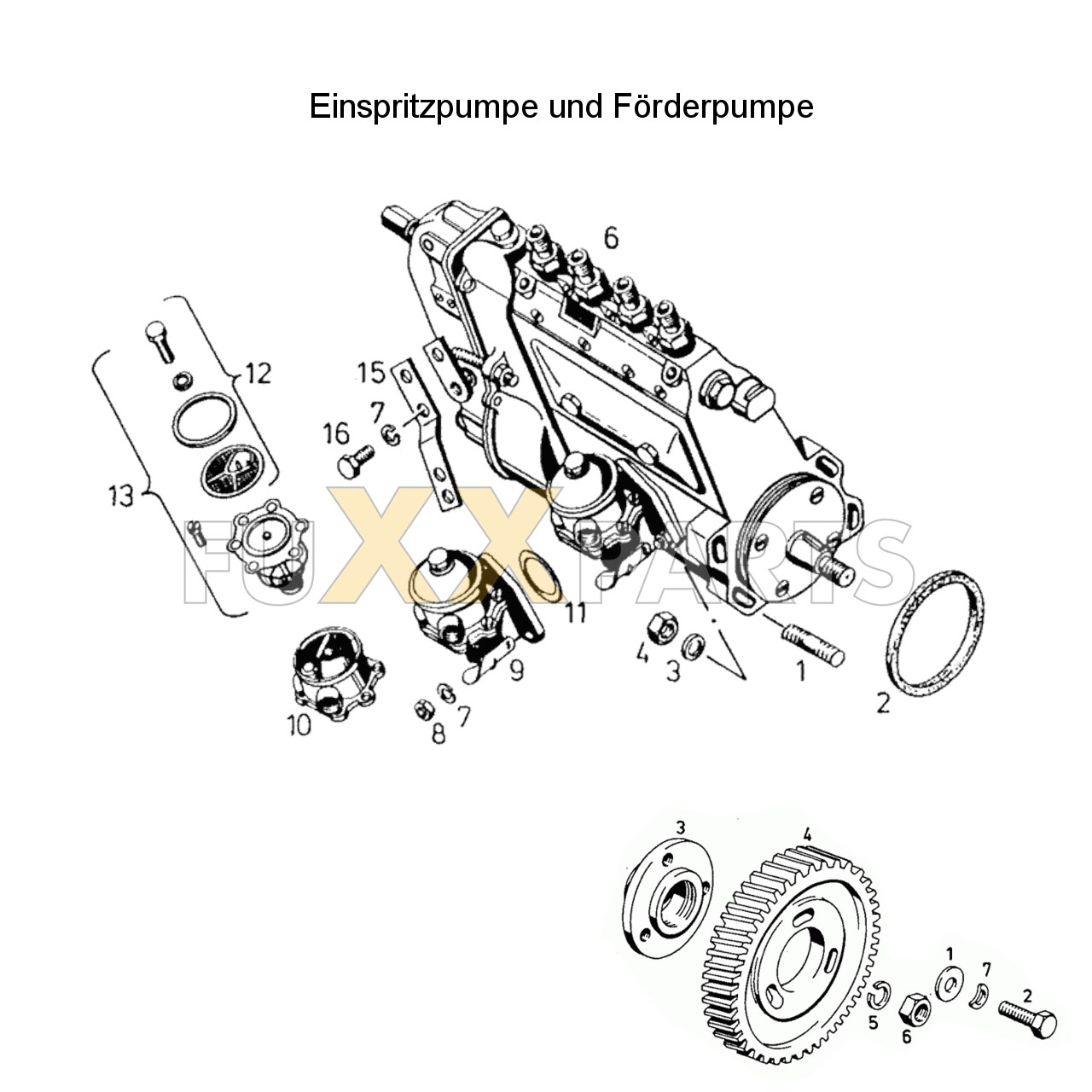 DX 86-78XX Einspritzpumpe und Förderpumpe