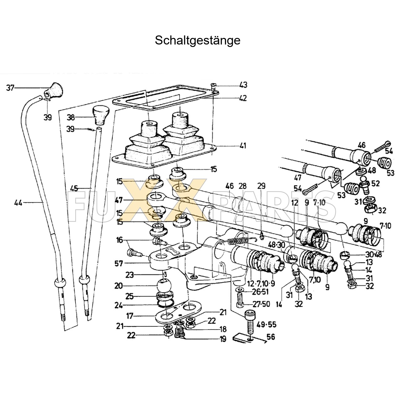 DX 160-76XX Schaltgestänge 1