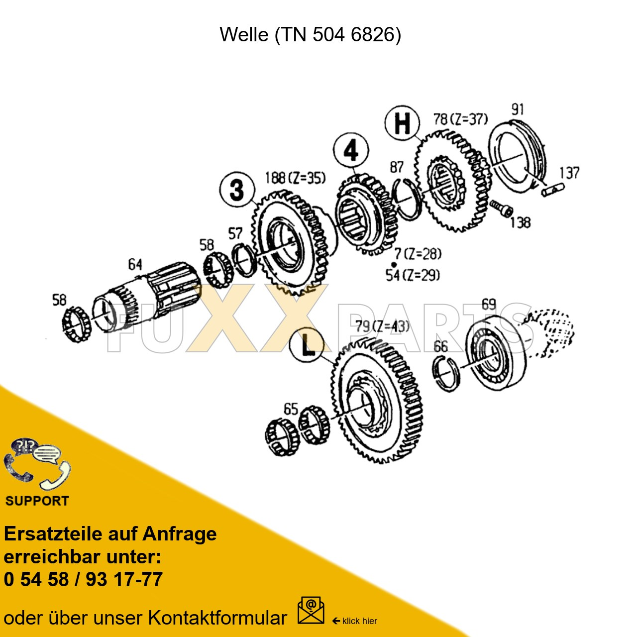 DX 3.30SC Getriebe Quadro-Split 5