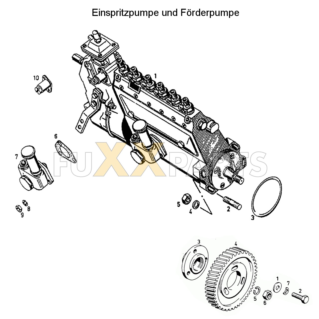 DX 145-76XX Einspritzpumpe und Förderpumpe