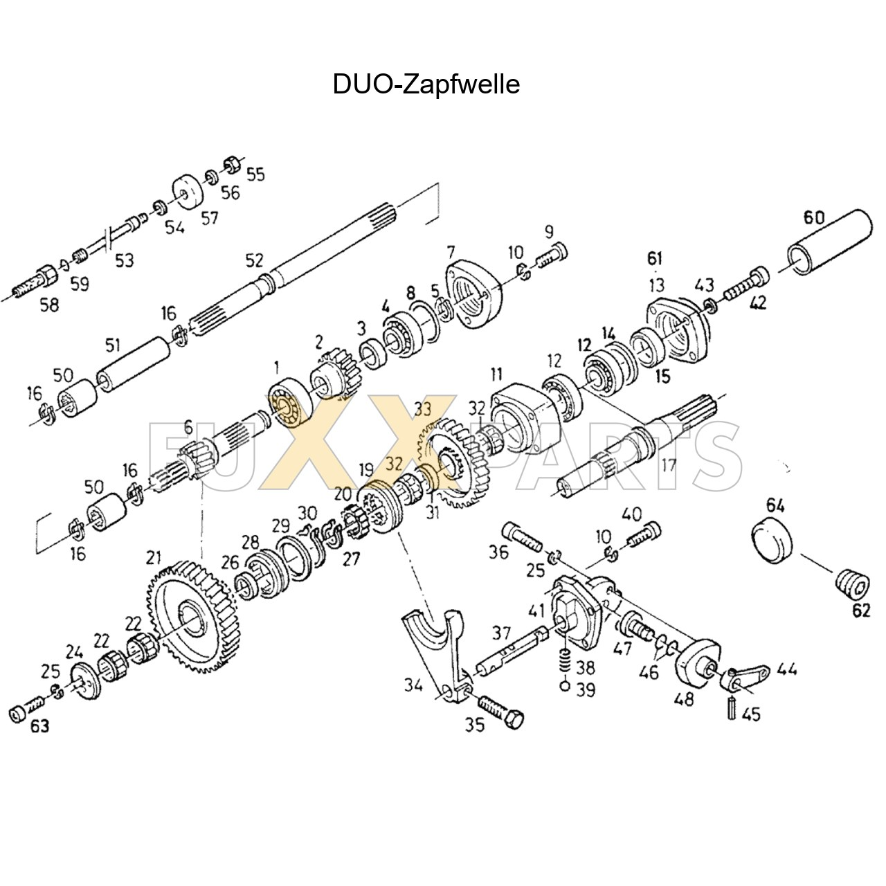 DX 80-78XX DUO-Zapfwelle