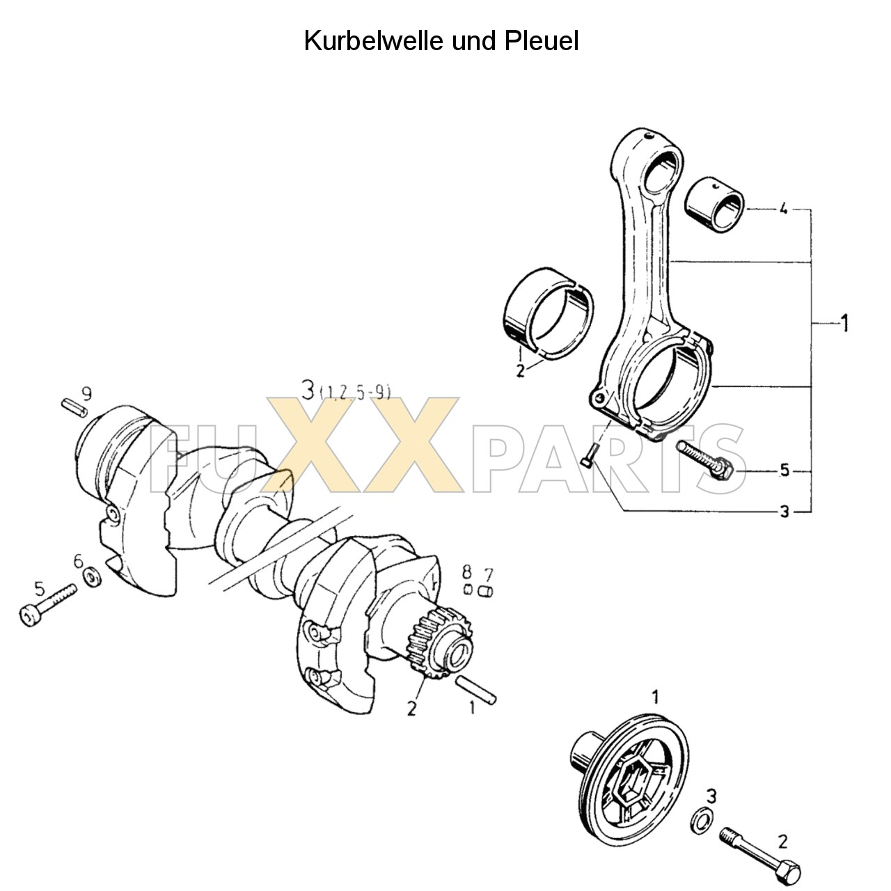 DX 3.60VC Kurbelwelle und Pleuel