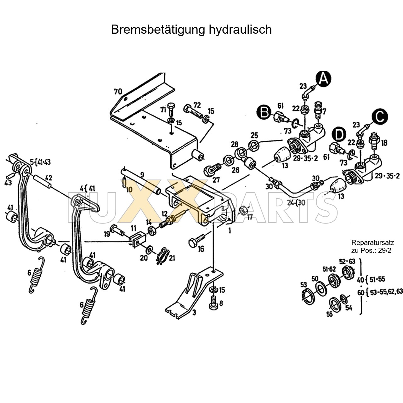 DX 3.70VC Bremsbetätigung hydr. 1