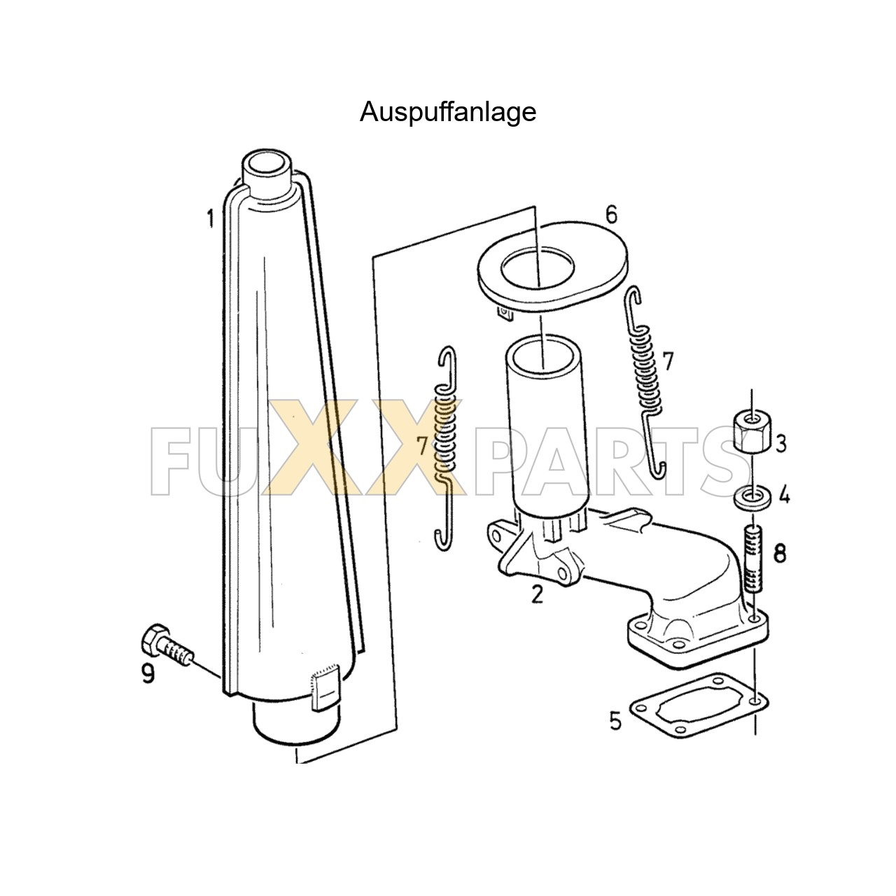 DX 80-78XX Auspuffanlage