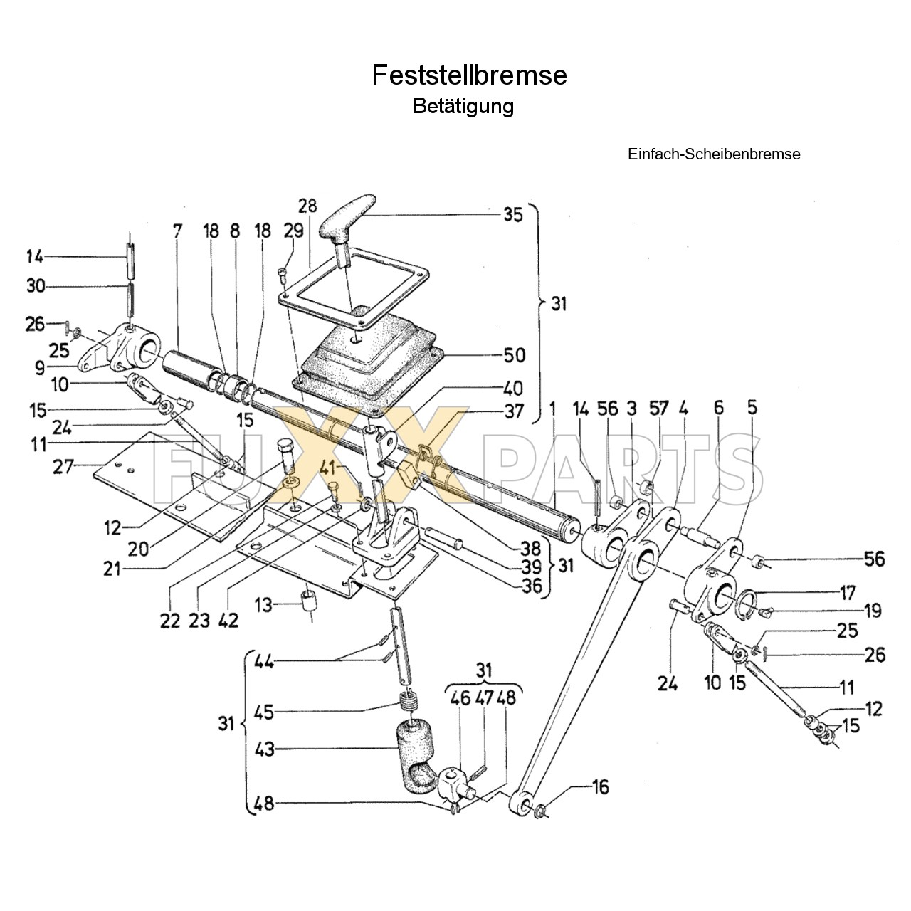 DX 145-76XX Feststellbremse 1