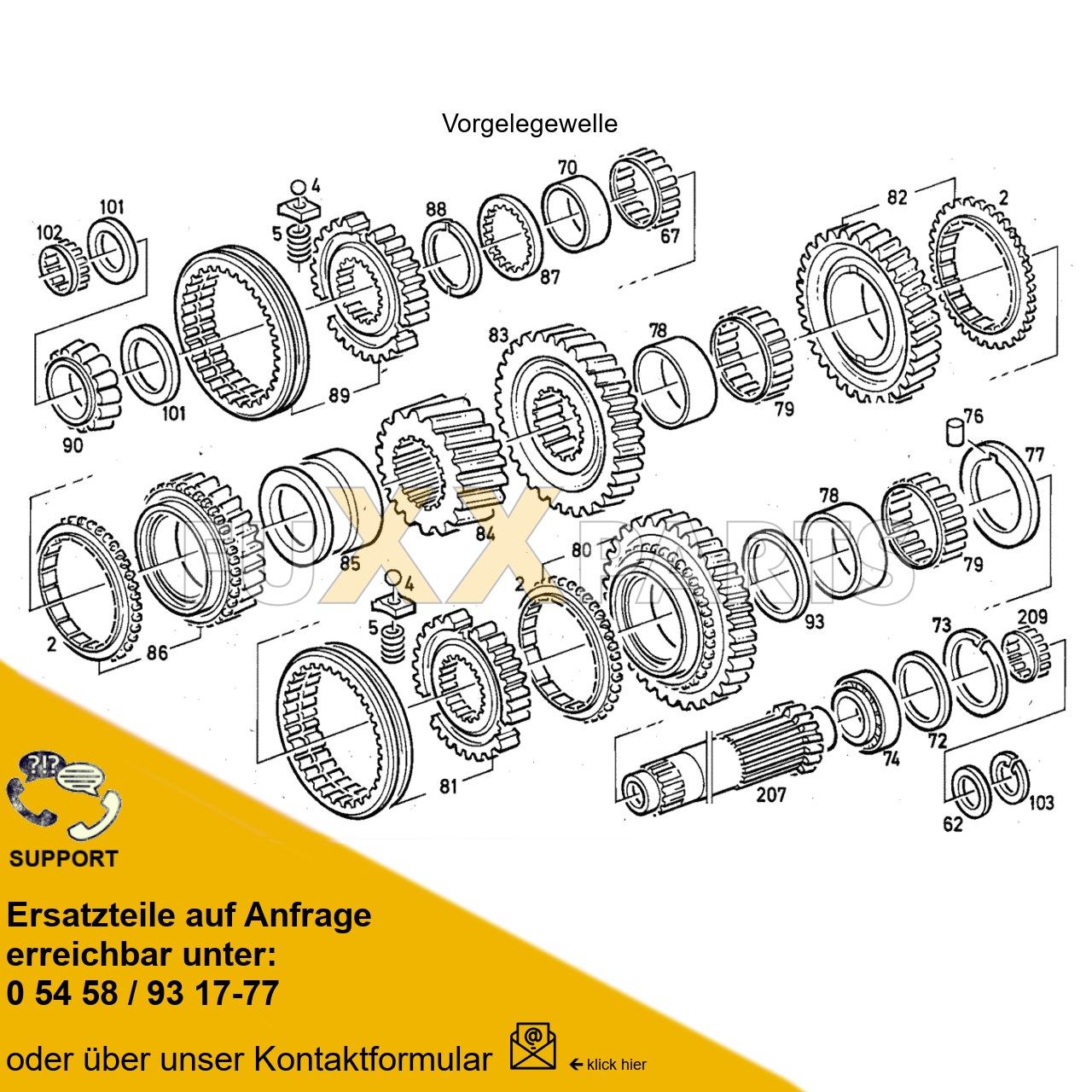 DX 120-76XX Wechselgetriebe Synchronisiert 2