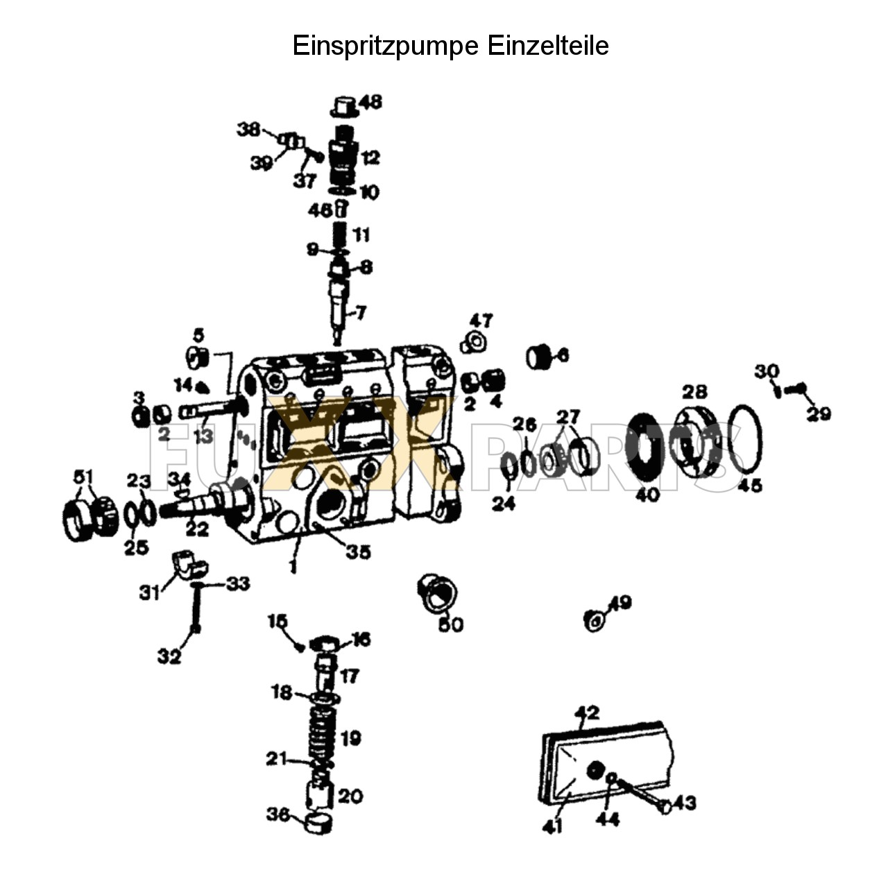 DX 85-76XX Einspritzpumpe Einzelteile