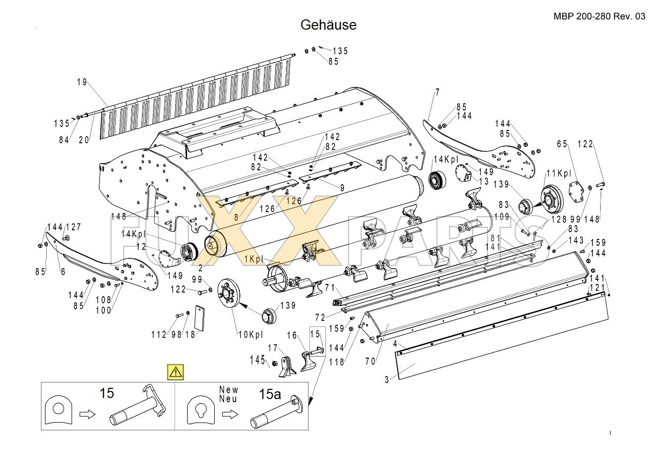 Tehnos MBP R 200 bis 280 Gehäuse