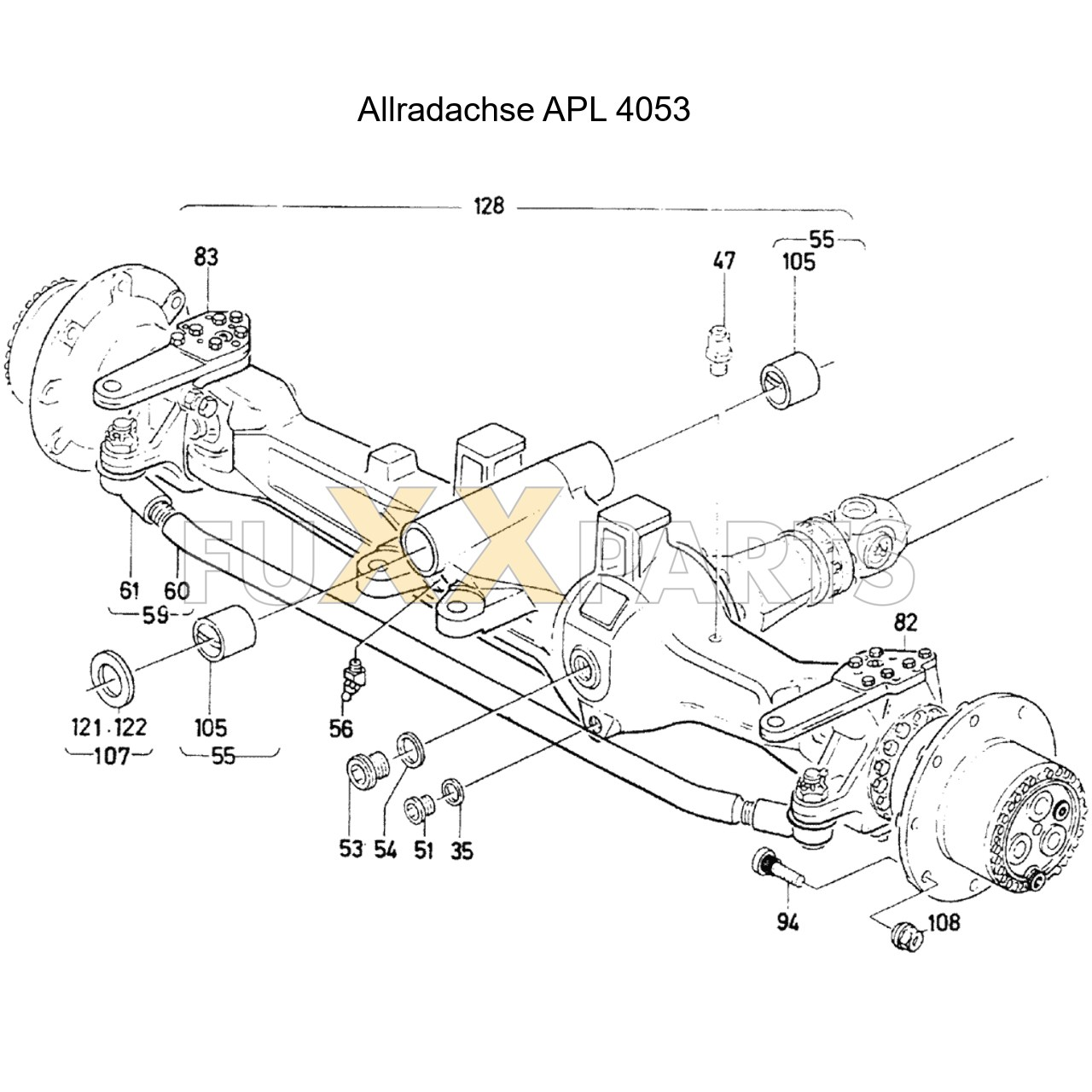 DX 160-76XX Allradachse APL 4053