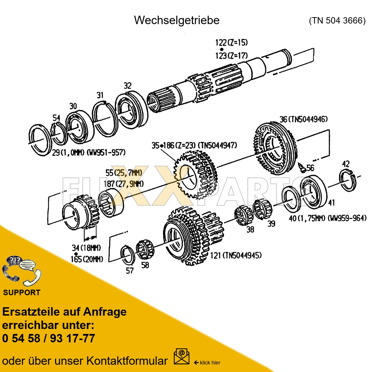 DX 3.10SC Wechselgetriebe 3