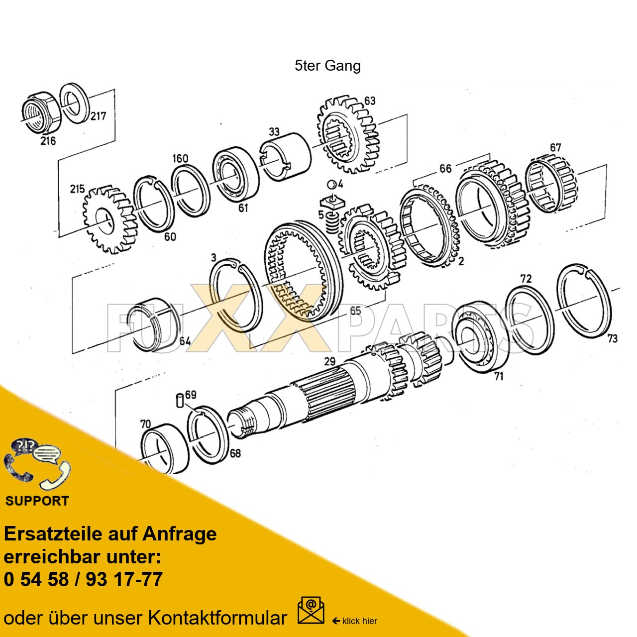 DX 120-76XX Wechselgetriebe Synchronisiert 5