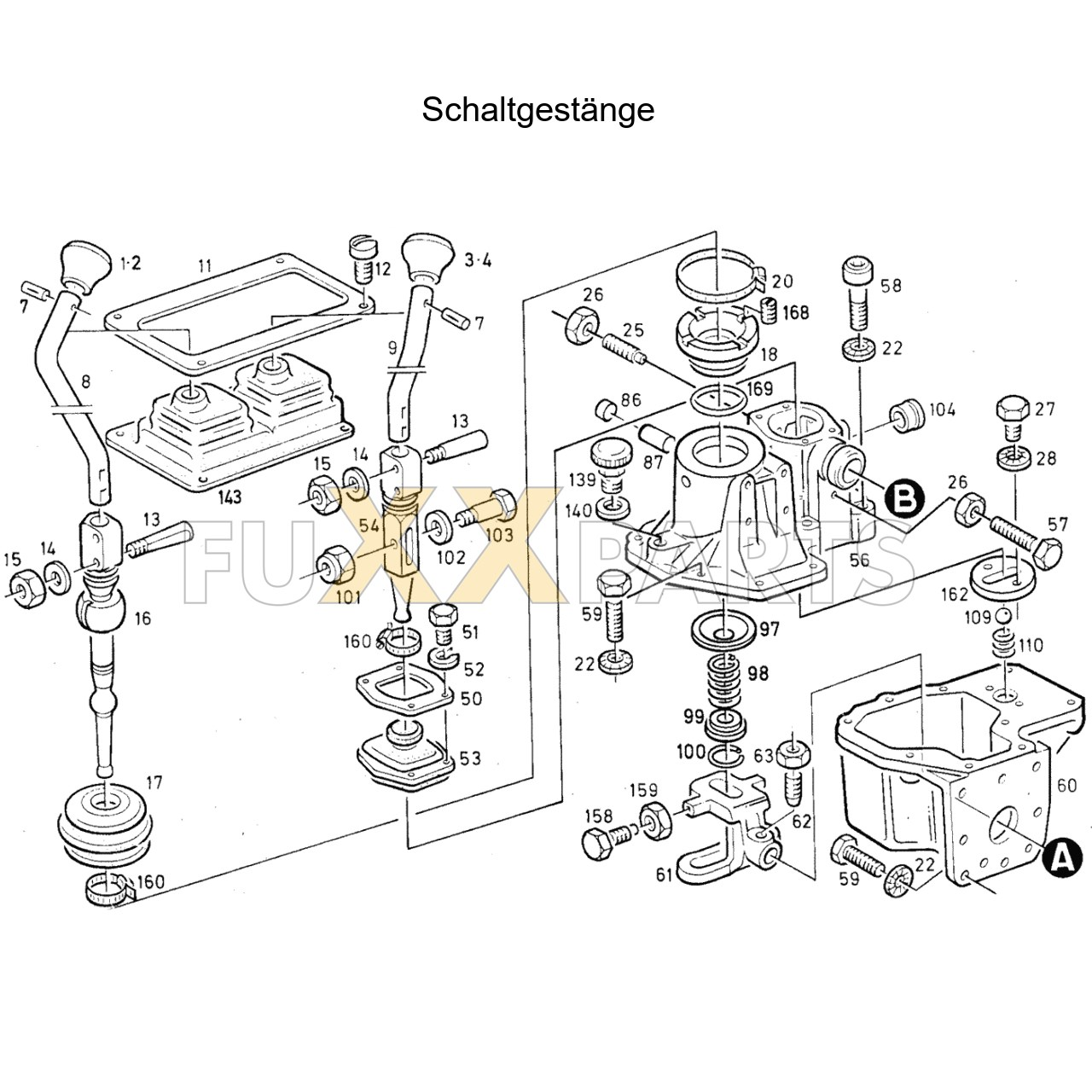 DX 120-76XX Schaltgestänge 1