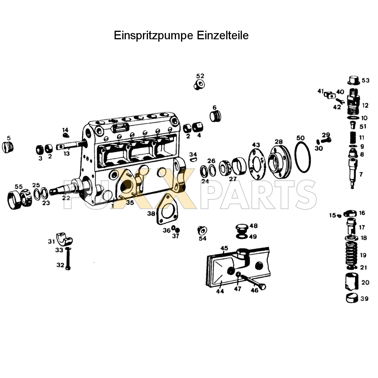 DX 145-76XX Einspritzpumpe Einzelteile