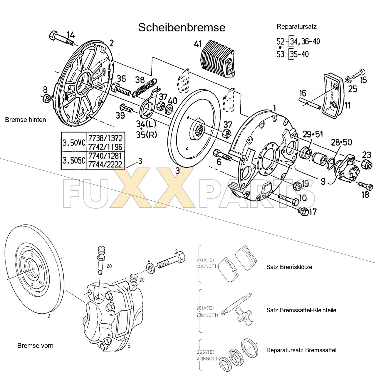 DX 3.50SC Scheibenbremse