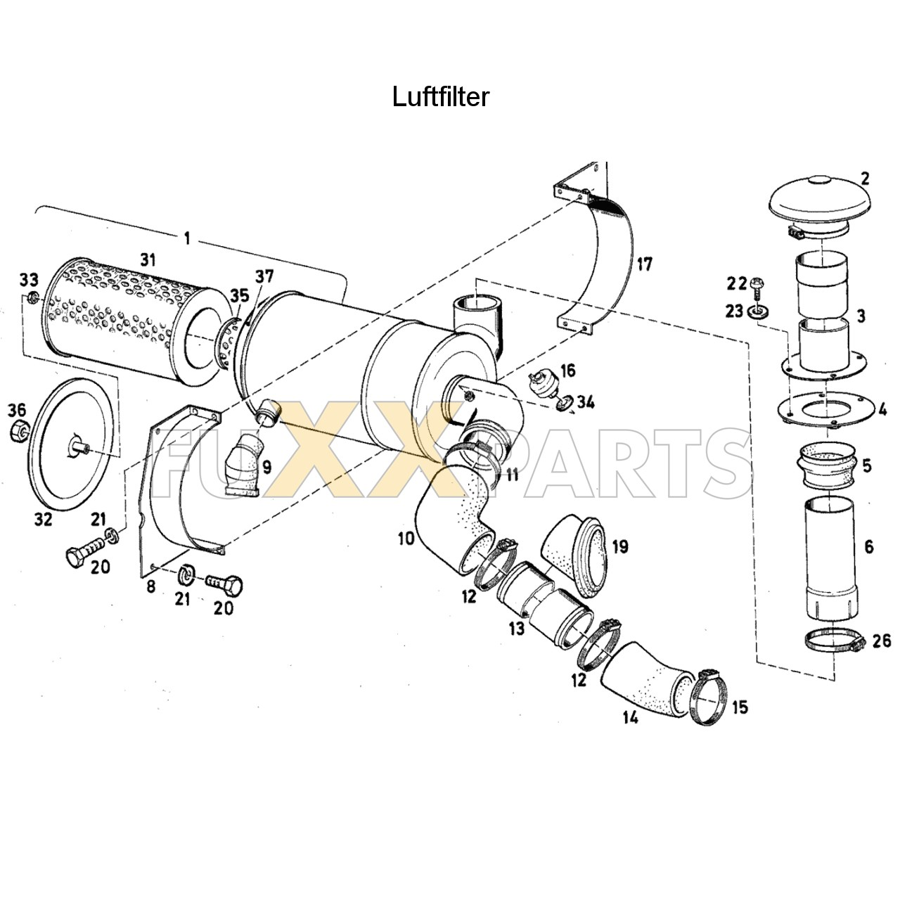 DX 140-76XX Luftfilter 1