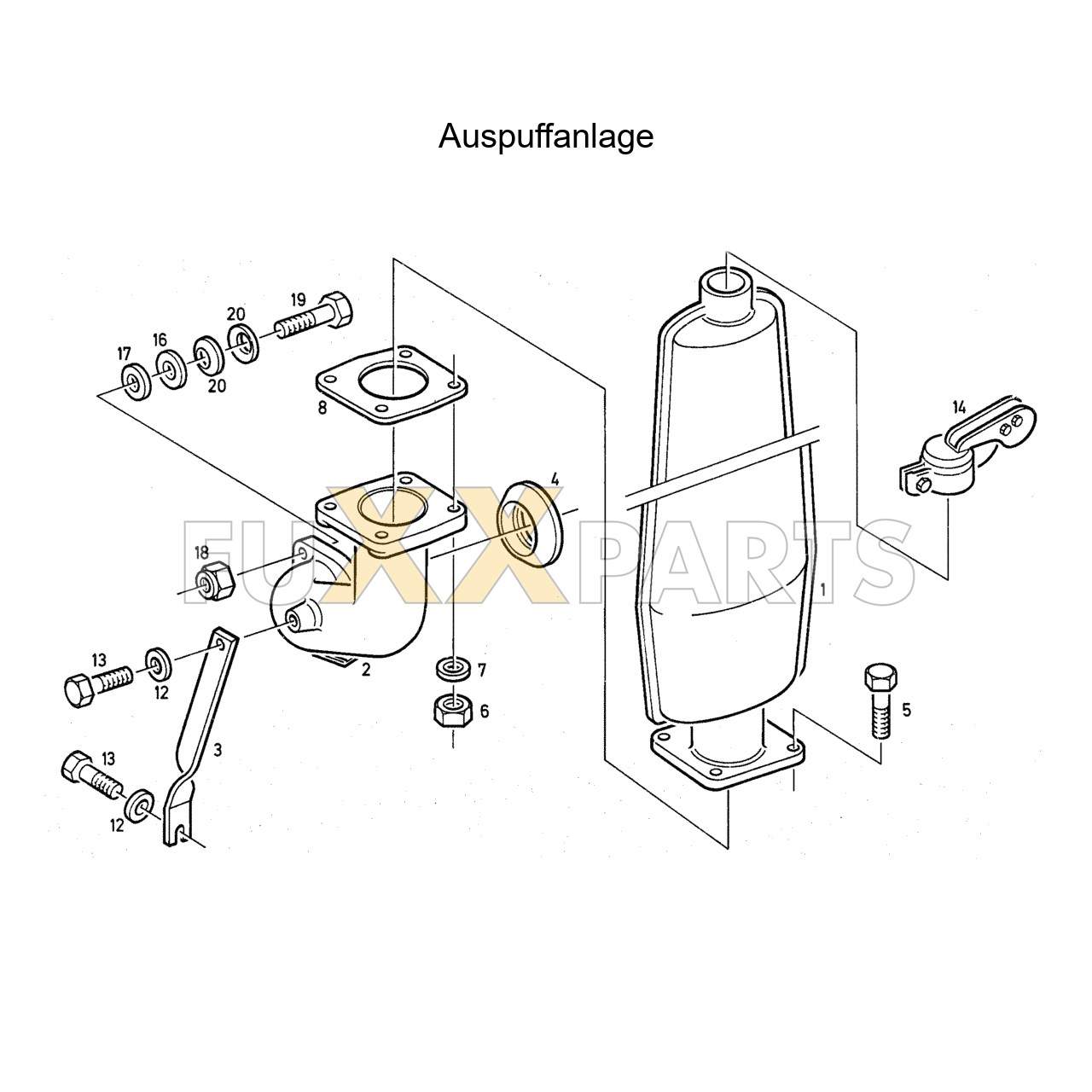 DX 90-78XX Auspuffanlage