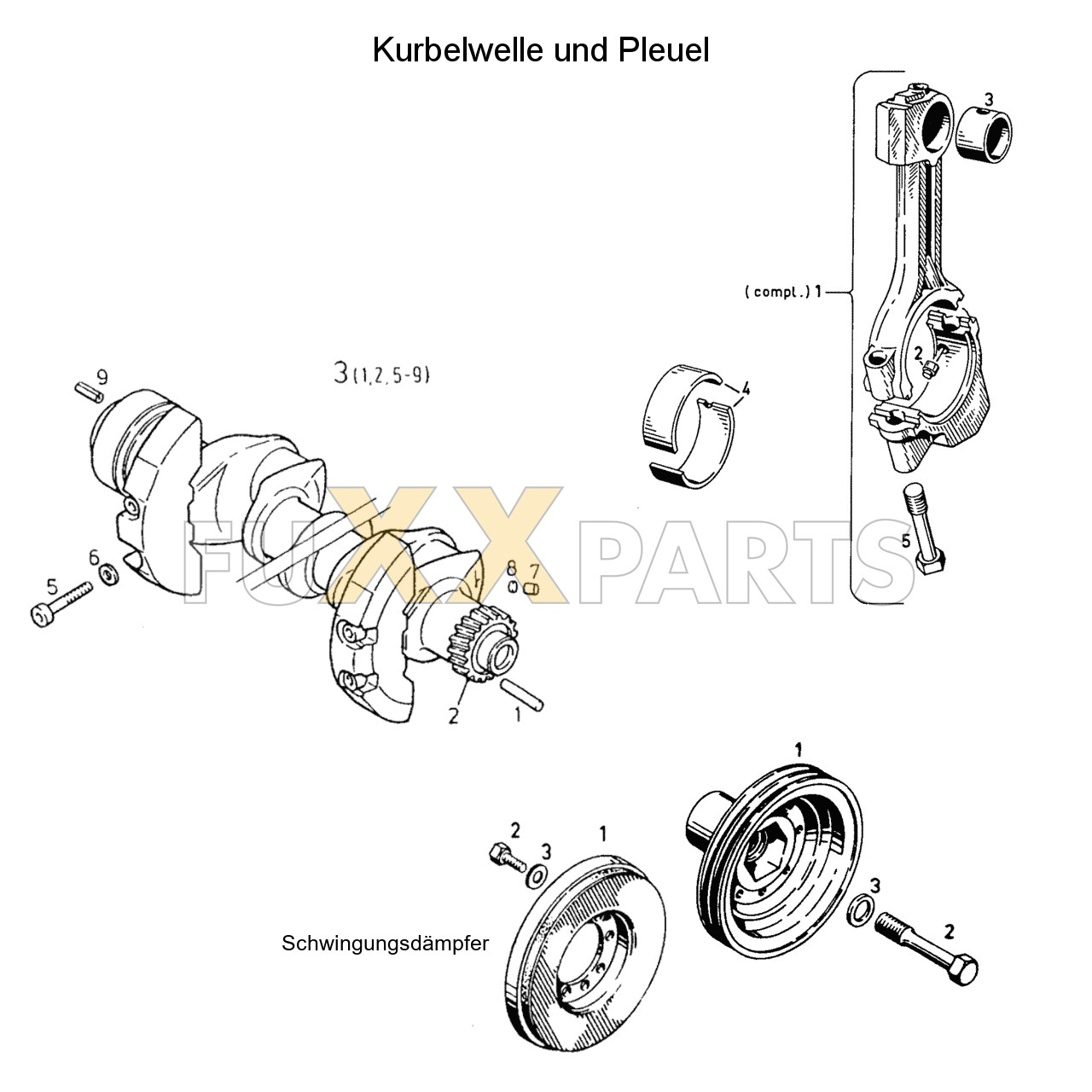 DX 86-78XX Kurbelwelle und Pleuel