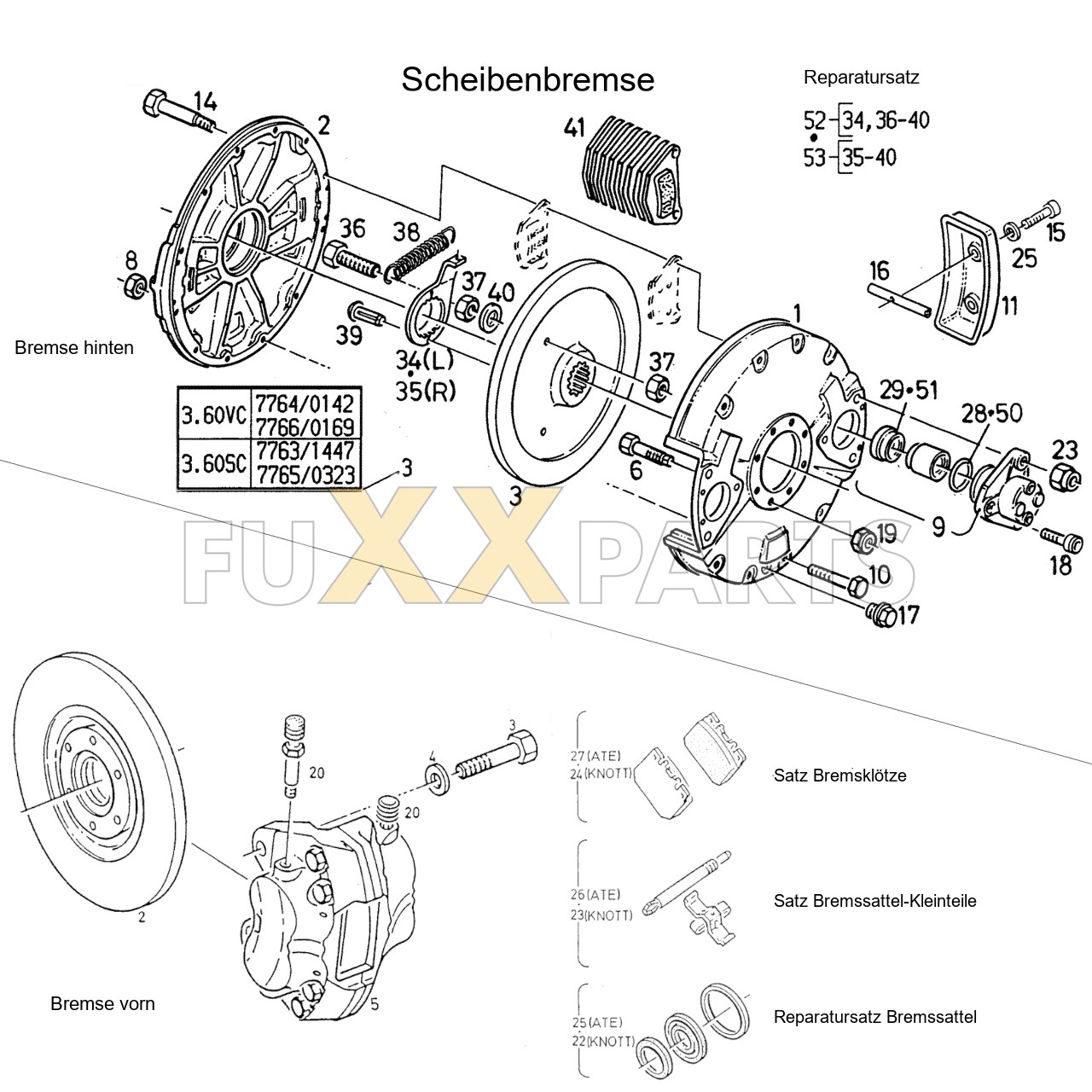 DX 3.60SC Scheibenbremse