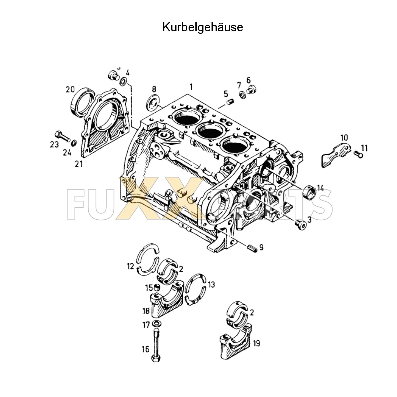 DX 3.10SC Kurbelgehäuse