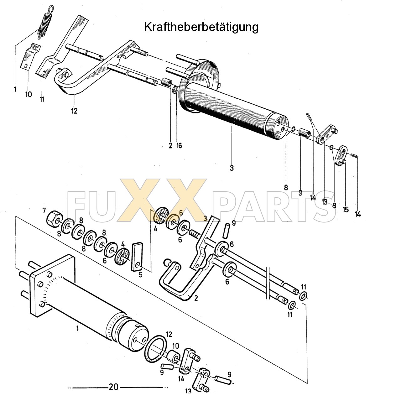 DX 85-76XX Kraftheberbetätigung