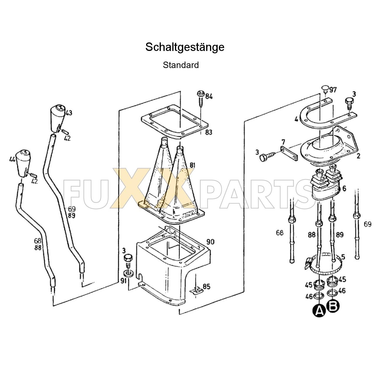 DX 3.90SC Schaltgestänge 1