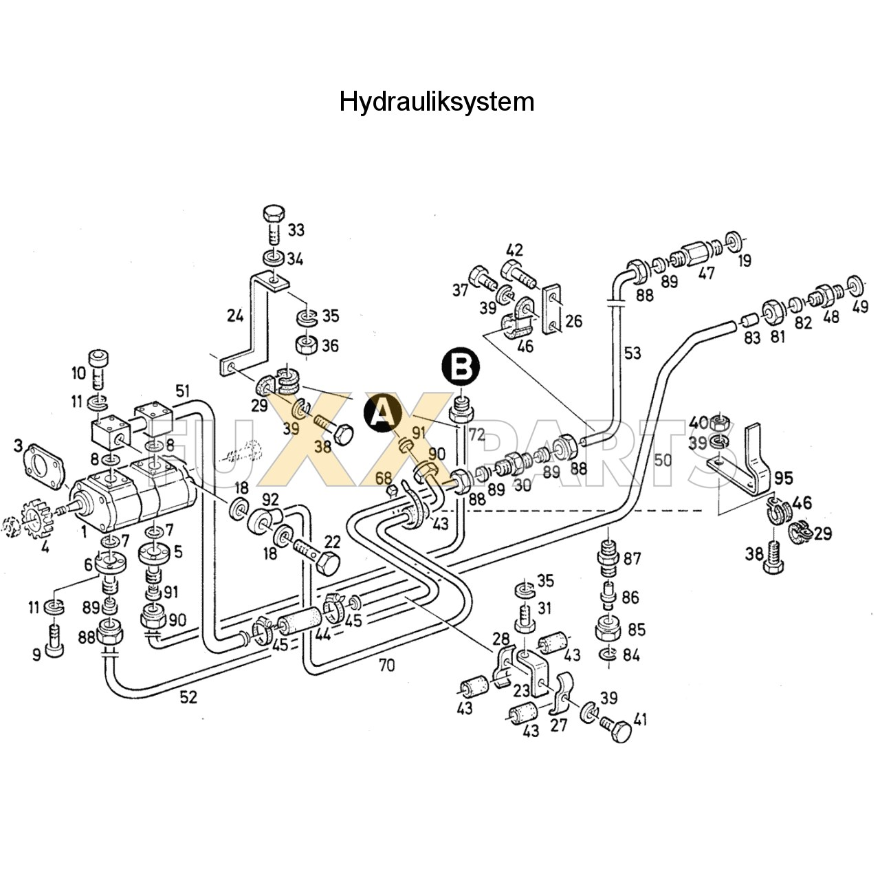 DX 86-78XX Hydrauliksystem 1