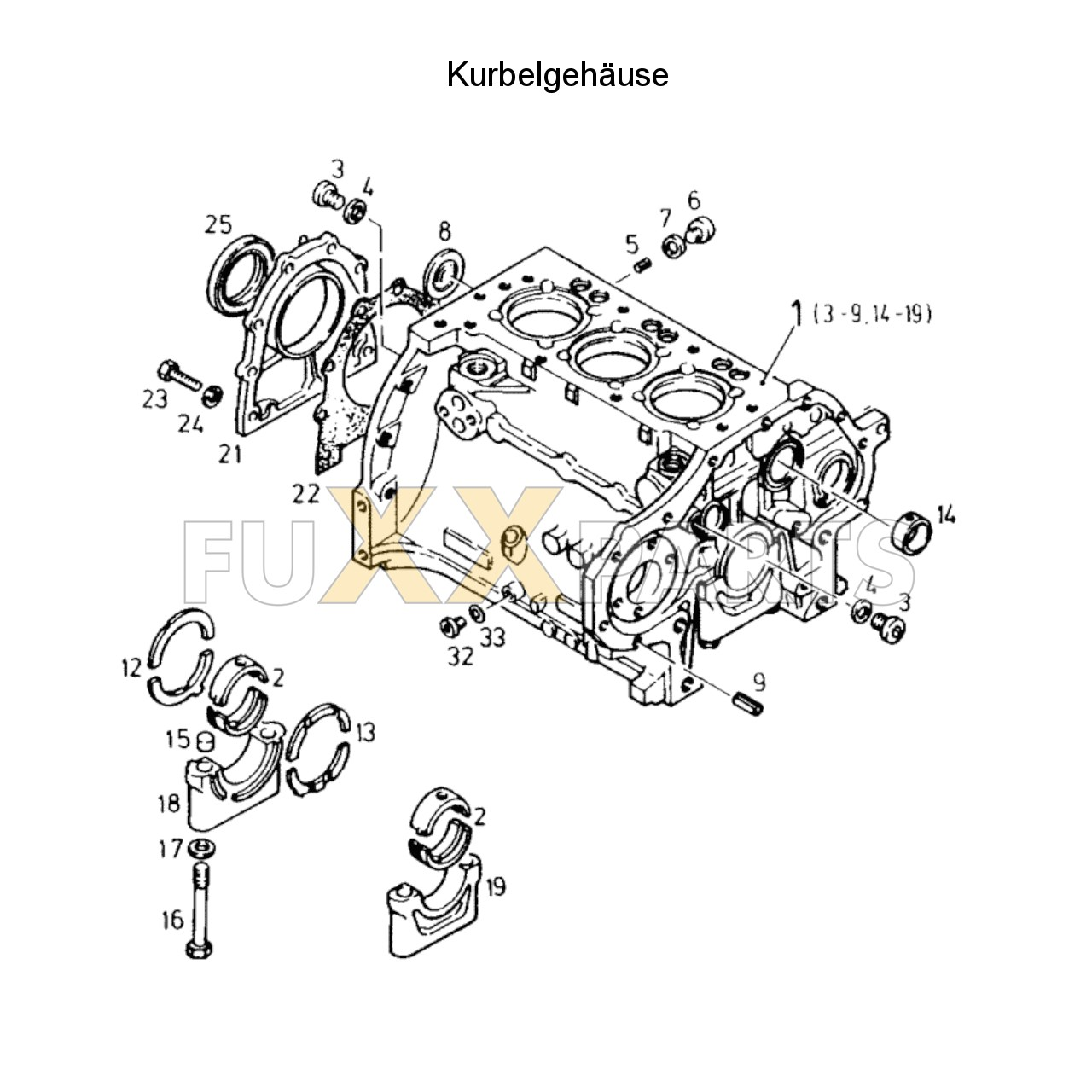 DX 3.50SC Kurbelgehäuse