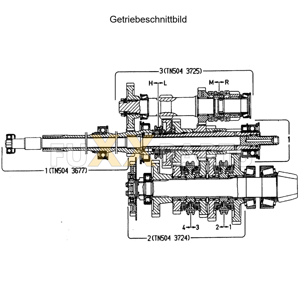 DX 3.70VC Getriebeschnittbild