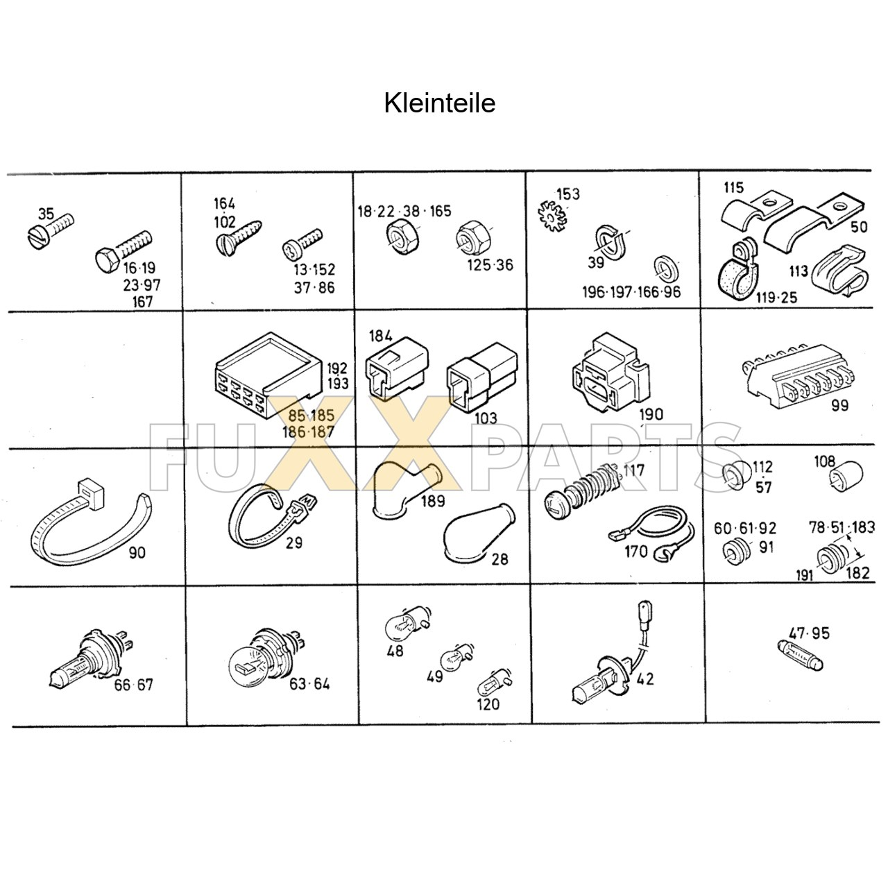 DX 90-78XX Kleinteile